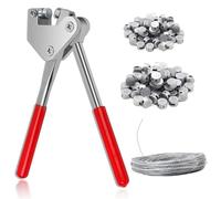 Set di Pinze di Tenuta, Pinza Sigillante Kit, Kit di Pinze per Guarnizioni, con 80 Fili di Tenuta da 170 mm, Pinza Sigillante in Acciaio, per Logistica, Contatori Dell'acqua