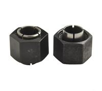 Set di pinze e dadi per mandrino, confezione da 2, mandrino in metallo da 12,7 mm e 12 mm per router DEWALT DW6214 DW616, compatibile con 2610906283 2610906287