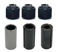 Set di pinze e dadi per router DeWalt, dimensioni 1/4, 1/2, 12 mm con manicotti riduttori, adatto per modelli DW621, DW616, DW618, struttura in metallo di alta qualità