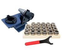 Set di pinze ER32 (470E) + mandrino SK30 DIN69871, blocco di montaggio e chiave