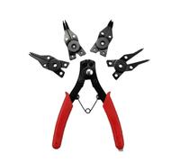 Set di pinze for anelli elastici 4 in 1, pinze for anelli elastici, pinze rimovibili con testa di fissaggio for anelli elastici, utensili manuali