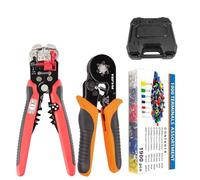 Set di pinze for crimpatura, cassetta degli attrezzi, connettori terminali a perno, mini cricchetto regolabile, utensili esagonali for elettricisti YE 10-6(YE 10-6 set)