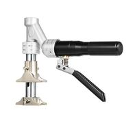 Set di pinze idrauliche in lega di alluminio, colore argento e nero, con tagliatubi e pinza, 4 teste, custodia in plastica, per tubi di riscaldamento a pavimento