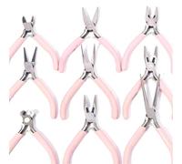 Set di pinze in acciaio inossidabile per la creazione di gioielli, artigianato, riparazione di perline, 125 mm