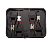 Set di pinze industriali da 7" 4 pezzi - Morsetto ad anello elastico interno/esterno for riparazione auto, kit di utensili con clip di fissaggio in acciaio al carbonio