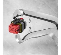 Set di pinze isolate per scollegamento elettrico, dritte e piegate a 60° per condotto del carburante e pinze per connettore sensore per manutenzione automobilistica, con PVC anti-(A)