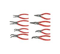 SET DI PINZE KNIPEX 00 20 04 SB - acciaio, 8 pezzi, impugnatura rossa, anelli di sicurezza