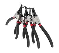 Set di pinze per anelli a scatto, pinze interne per anelli a scatto con ganascia dritta, pinze multifunzione a molla, pinze dritte resistenti per rimuovere tubi e guarnizioni