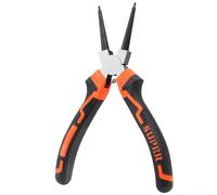 Set di pinze per anelli di sicurezza da 17,8 cm con meccanismo a molla, manico bicolore per rimozione interna esterna, impugnatura ergonomica per riparazioni auto e lavori meccanici, arancione (A)