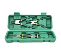 Set di Pinze per Circlip,Set a Molla per Circlip Interni ed Esterni | Pinze Con Bloccaggio Caricato Per Ritenuta | Per Officina Meccanica, Idraulica, Elettricista, Costruzione, Casa, Residenziale, Edi