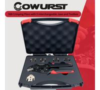 Set di pinze per crimpare connettori automobilistici SN-58B, dotate di cinque ganasce e una cassetta degli attrezzi portatile per pinze spelafili
