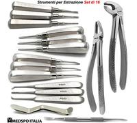 Set di Pinze per Estrazione Chirurgia Orale Leva Lussatrice Kit Leve per Radici