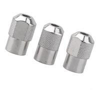 Set di pinze per mandrini M8 x 0,75, struttura in lega di zinco per smerigliatrici elettriche e utensili rotanti, 3 pezzi con filettatura metrica argentata, accessori per un fissaggio sicuro e lavori