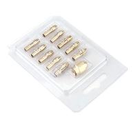 Set di pinze per mandrino per trapano in rame 11 pezzi a 4 griffe Accessori per utensili rotanti di alta qualità per mini smerigliatrice elettrica Trapano elettrico Materiale in