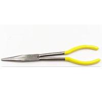 Set di pinze per naso lungo da 280 mm (pinze a becco lungo, 3 pezzi) - dritto, 45°, 90°, curvo, per incontrare il manico ergonomico lungo, pinza rotonda multifunzione per elettrici, meccanici di