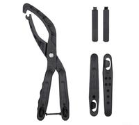 Set di pinze per pneumatici con 2 leve, morsetto in nylon ad alta resistenza per una facile installazione e rimozione, nero