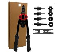 Set di Pinze per Rivettare Rivettatrice manuale a doppio inserto for rivetti filettati a mano M3 M4 M5 M6 M8 M10 M12(A)