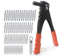 Set di Pinze per Rivettare Set di rivettatrici multimodello da 505/230/120 pezzi, efficiente e durevole! Perfetta for l'installazione mobili l'assemblaggio metalli(505pcs kit NO tools)