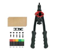 Set di Pinze per Rivettare Utensile for rivetti a mandrino, kit di utensili manuali for ad alta resistenza, rivettatrice filettata, manuale con inserti filettati M3-M8(A)