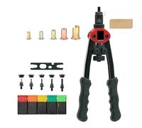 Set di Pinze per Rivettare Utensile for rivetti a mandrino, kit di utensili manuali for ad alta resistenza, rivettatrice filettata, manuale con inserti filettati M3-M8(B)