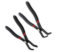 Set di pinze per rivetti a 30 e 80 gradi, per interni automobilistici, in acciaio al carbonio ad alta resistenza, presa sicura, pinze per rimozione clip per pannelli