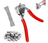 Set di pinze per sigilli in acciaio, sigilli con 80 fili sigillati da 170 mm, pinze per guarnizioni in acciaio, 80 pezzi, Ø 8, Ø 10 guarnizioni rotonde, per contatori d'acqua, contatori elettrici