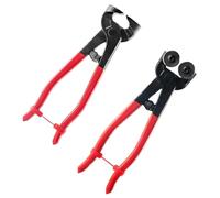 Set di pinze per taglio piastrelle 2 in 1 con naso piatto intercambiabile e teste per taglio vetro