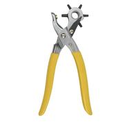 Set di pinze perforate in pelle, pinze rotanti, diverse dimensioni dei fori, con strumento di sollevamento,