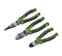 Set Di Pinze Sealey 3 Pezzi Alta Leva - Verde Hi-Vis AK8376HV