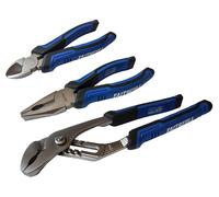 Set Di Pinze Soft Grip Faithfull, 3 Pezzi FAIPLSET3N