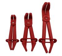 Set di pinze stringitubo con fibbia di sicurezza regolabile e materiale ABS per un funzionamento sicuro del morsetto e l'uso di danni (rosso)