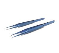 Set di pinzette. Set di pinzette di precisione in lega di titanio. Set di pinzette con punta dritta curva e linea di volo for impronte digitali. for strumento di riparazione della scheda madre del tel