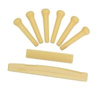 Set di piroli per ponte chitarra acustica, colore: giallo