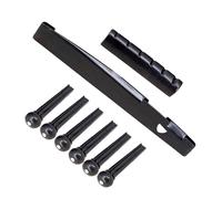 Set di piroli per ponte chitarra, capotasto, cordiera, 6 corde, accessori per chitarra, piroli per ponte, sella e dado di ricambio