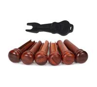 Set di piroli per ponte per chitarra in legno, accessori per strumenti a corda, struttura Cocobolo adatti per migliorare il tono della chitarra
