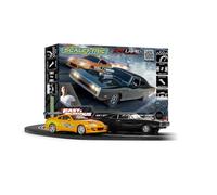 Set di piste da corsa Scalextric C1458P per bambini - Set di corse Scalextric Fast and Furious Hot Laps