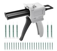 Set di Pistola per Colla, AB Pistola Erogatrice 1:1, Pistole per Silicone per DIY, con 50 Tubi di Miscelazione F08, Pistola per Colla per Decorazione Regalo, 50 ML Pistola per Colle Bicomponente
