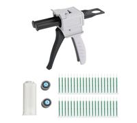 Set di Pistola per Colla, Pistola per colla epossidica da 50 ml AB 1:1, Pistole per Silicone per DIY siringa di miscelazione da 83 mm, 50 pezzi, 50 ml-1:1, leggera, flessibile, resistente