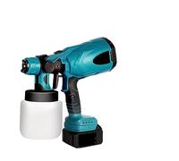 Set di pistole a spruzzo ad aria compressa Pistola a spruzzo elettrica for aerografo da 800 ml, spruzzatore di vernice senza fili, for mobili, con rivestimento in acciaio, for batteria da 18 V. ( Colo
