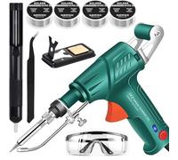 Set di pistole di saldatura multifunzione per saldatore, Saldatore laser industriale riscaldato internamente Saldatrice portatile per riparazioni domestiche fai da te(Green)