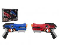 Set di pistole laser per laser game (2 pz), luce e suono, portata 40 m