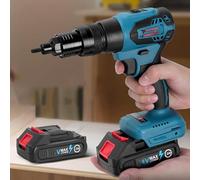 Set di pistole per rivetti senza fili, portatile, alimentato a batteria, per l'installazione di inserti per rivetti pop M3-M12, modalità automatica e manuale, funzione di memoria della gamma, pistola