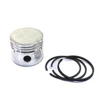 Set di pistone del compressore d'aria con 3 anelli a pistoni neri compatibili con 42 47 48 51 65 mm Accessori per utensili per pompa in metallo compressore ad aria(65 piston 65 rings)