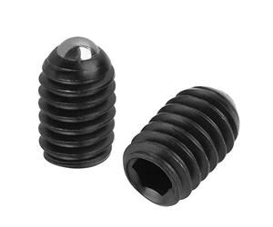 Set di Pistoni a Molla con Sfera in Acciaio Al Carbonio 10 Pezzi M4 con Filettatura a Vite e Esagono Incassato J MASON | Versatile per Dispositivi Meccanici, Morsetti,