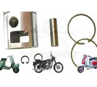Set Di Pistoni Lambretta TV175 Tipo 62.80 Mm Per Asta Di Connessione Lunga AEs