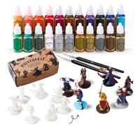 Set di pittura acrilica in miniatura 22 colori e 7 figure DND