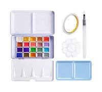 Set di pittura ad acquerello professionale,Set di pittura ad acquerello | Set di acquerello che cambia colore,Set di pittura ad acquerello che cambia 20 colori, set di pittura solida acquar