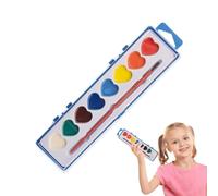 Set di pittura ad - Colori in scatola portatile | per la produzione di carte, illustrazioni | Colori Set a forma di cuore con pennello | Forniture d'arte