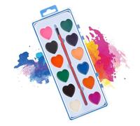 Set di pittura ad per bambini, a forma di cuore, lavabile, per principianti ompleanno, scrapbooking, lezioni d'arte, San , feste, riunioni di famiglia