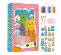 Set di pittura colorata per bambini educativi - carta raschiata | kit di disegno, preferenze per feste per bambini, viaggi, famiglia, amici, feste a casa